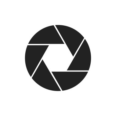 Kamera deklanşör vektör simgesi