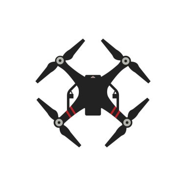 İHA simgesi. Quadcopter sembolü modern, basit, vektör, web sitesi tasarımı için simge, mobil uygulama, ui. Vektör İllüstrasyonu