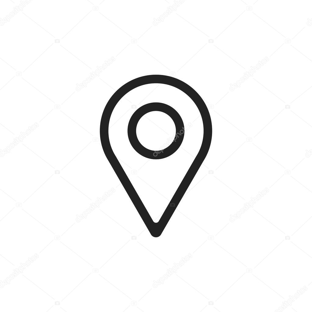 Location vector icon. Place symbol modern, simple, vector, icon for website design, mobile app, ui. Vector Illustration
