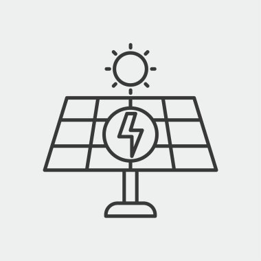 Güneş Enerjisi Modern Basit Ui Vektör Simgesi