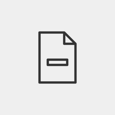 Arkaplanda dosya simgesi izole edildi. Web sitesi tasarımı için modern, basit, vektör, simge, mobil uygulama, ui. Vektör İllüstrasyonu
