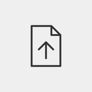 Arkaplanda dosya simgesi izole edildi. Web sitesi tasarımı için modern, basit, vektör, simge, mobil uygulama, ui. Vektör İllüstrasyonu