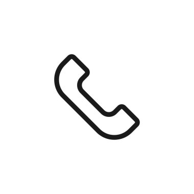 Telefon ikonu. Telefon sembolü modern, basit, vektör, web sitesi tasarımı için simge, mobil uygulama, ui. Vektör İllüstrasyonu