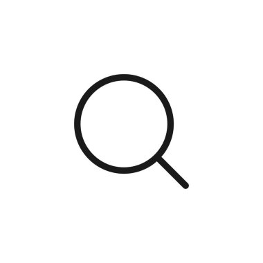 Sosyal medya simgesini ara. Web sitesi tasarımı için modern, basit, vektör, simge büyüt, mobil uygulama, ui. Vektör İllüstrasyonu