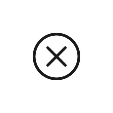 Simgeyi reddet. Web sitesi tasarımı için modern, basit, vektör, simgeyi reddet, mobil uygulama, ui. Vektör İllüstrasyonu