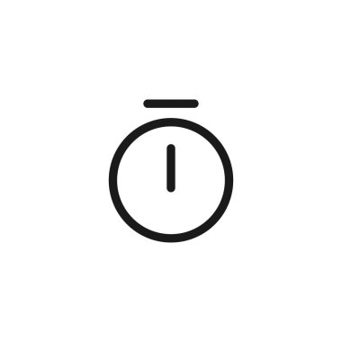 Kronometre simgesi. İnternet sitesi tasarımı için son tarih sembolü, modern, basit, vektör, simge, mobil uygulama, ui. Vektör İllüstrasyonu