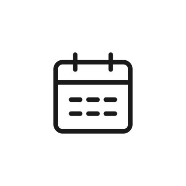 Takvim simgesi. Web sitesi tasarımı için modern, basit, vektör simgesi, mobil uygulama, ui. Vektör İllüstrasyonu