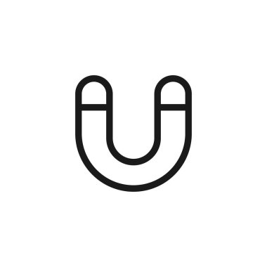 Mıknatıs simgesi. vektör illüstrasyonu