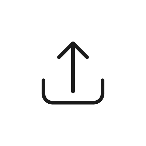 Icono Flecha Hacia Arriba Subir Símbolo Moderno Simple Vector Icono — Vector de stock