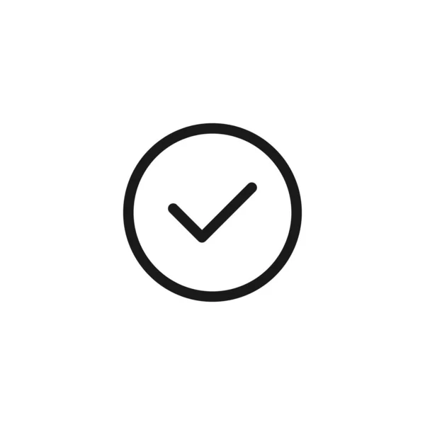 Marca Icono Comprobar Símbolo Moderno Simple Vector Icono Para Diseño — Vector de stock