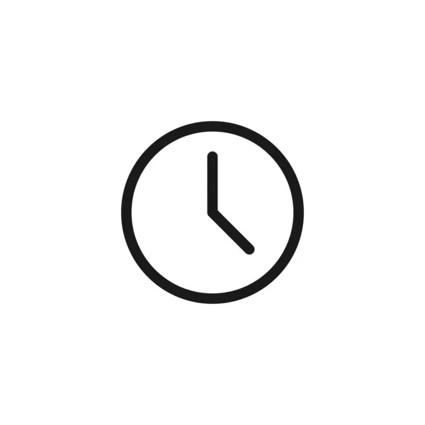 時計のアイコン ウェブサイトのデザイン モバイルアプリ Uiのための時間のシンボル現代的 シンプルでベクトル アイコン ベクターイラスト — ストックベクタ