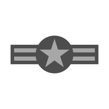 Amerikan Hava Kuvvetleri rozeti. Askeri sembol. Vektör İllüstrasyonu