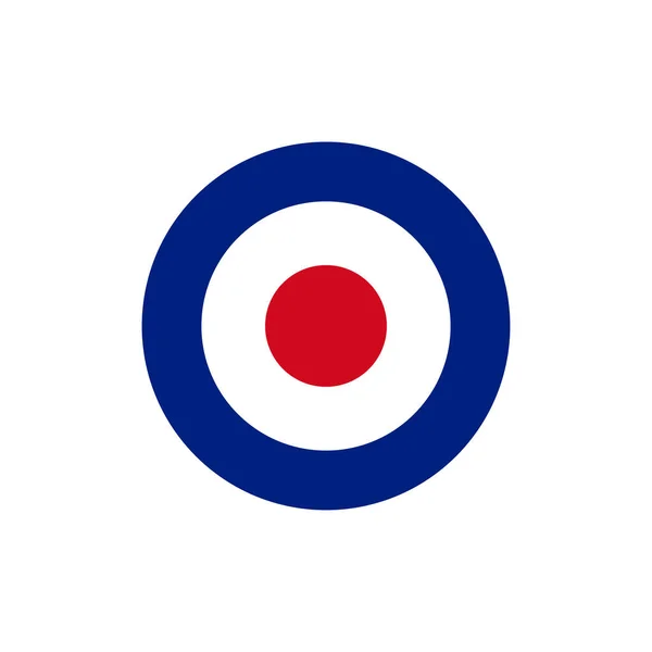 Ronde Armée Air Britannique Symbole Militaire Illustration Vectorielle — Image vectorielle