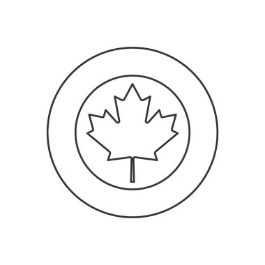 Kanada Hava Kuvvetleri raundu. Askeri sembol. Vektör İllüstrasyonu