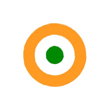 Hint Hava Kuvvetleri raundu. Askeri sembol. Vektör İllüstrasyonu