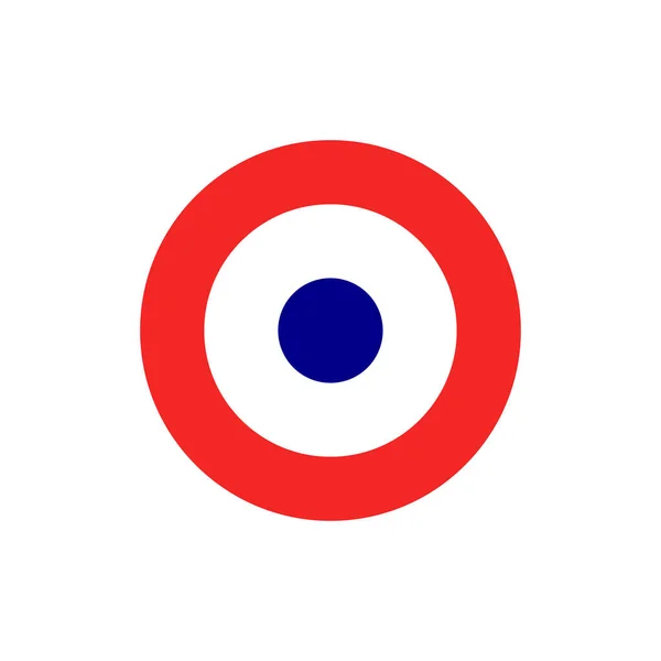Cocarde Armée Air Française Symbole Militaire Illustration Vectorielle — Image vectorielle