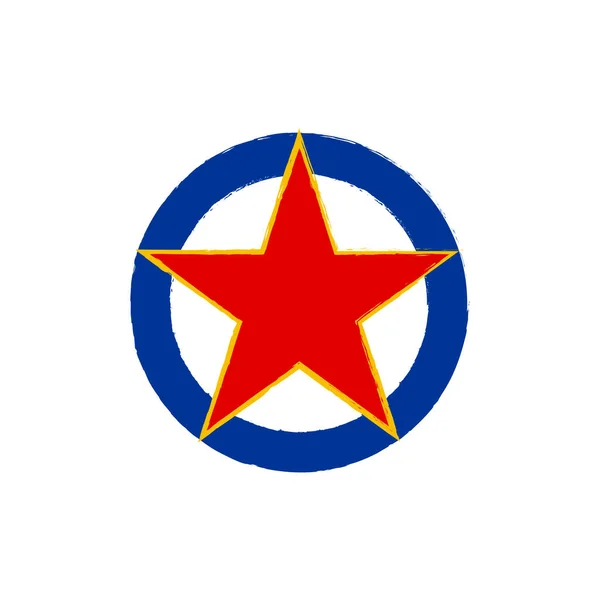 Iugoslavia Air Force Roundel Simbolul Militar Vector Illustration — Vector de stoc