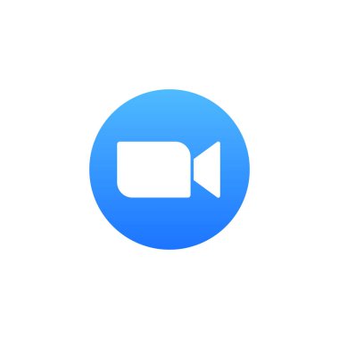Uygulama logo simgesini yakınlaştır. Video iletişim sembolü ana hatları, basit, vektör, web sitesi tasarımı için simge, mobil uygulama, ui. Vektör İllüstrasyonu