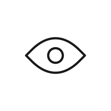 Göz simgesi. Görme sembolü modern, basit, vektör, web sitesi tasarımı için simge, mobil uygulama, ui. Vektör İllüstrasyonu