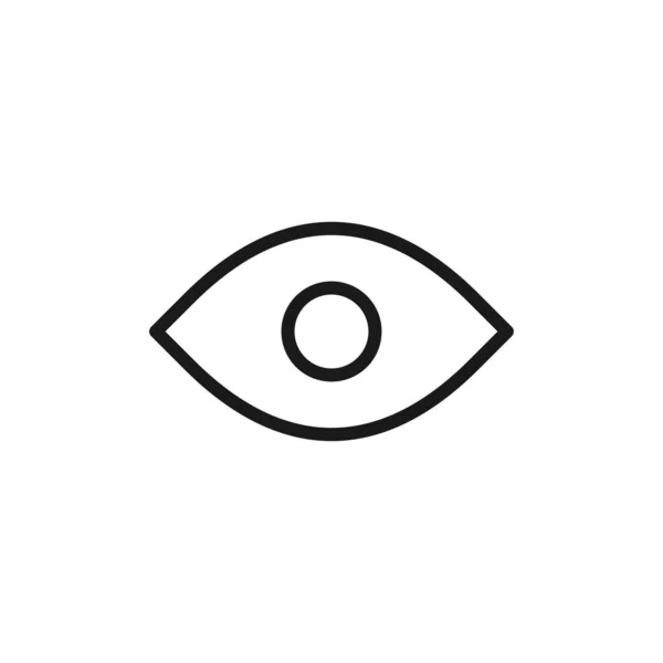Ögonikon Vision Symbol Modern Enkel Vektor Ikon För Webbdesign Mobilapp — Stock vektor