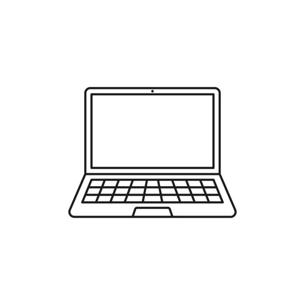 Dizüstü bilgisayar simgesi. Bilgisayar sembolü modern, basit, vektör, web sitesi tasarımı için simge, mobil uygulama, ui. Vektör İllüstrasyonu