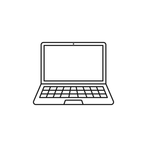 Значок ноутбука. Символ современный, простой, векторный, значок для дизайна сайта, мобильного приложения, ui. Векторная миграция