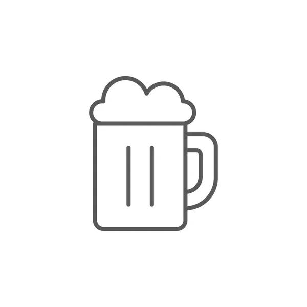 Beer Glass Icon Beverage Symbol Modern Simple Vector Icon Website — Stock Vector