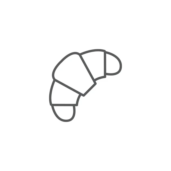 Icono Croissant Postre Símbolo Moderno Simple Vector Icono Para Diseño — Vector de stock