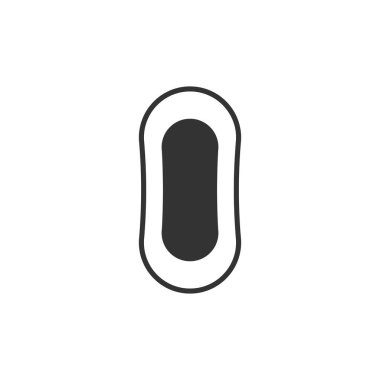 Adet öncesi hijyen yastığı ikonu. Kadınlar, web sitesi tasarımı için modern vektör simgesi, mobil uygulama, ui. Vektör İllüstrasyonu