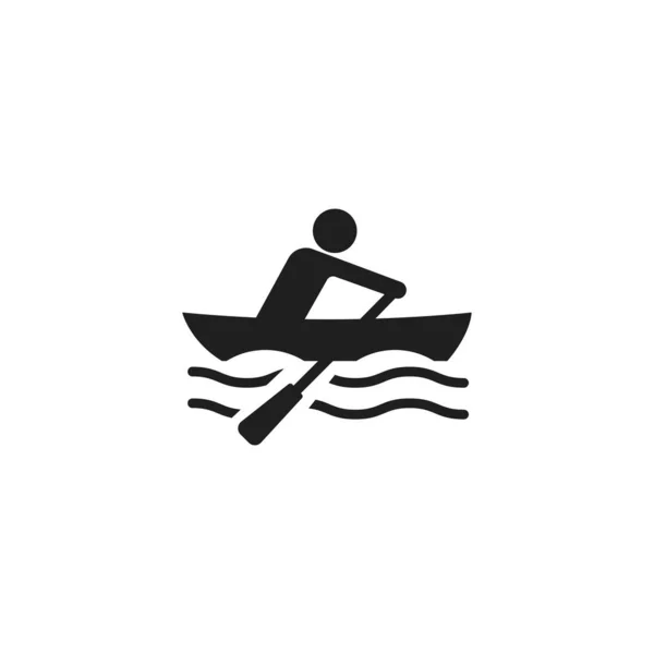 Rower Icon Rowing Symbol Modern Simple Vector Icon Website Mobile — Stock Vector