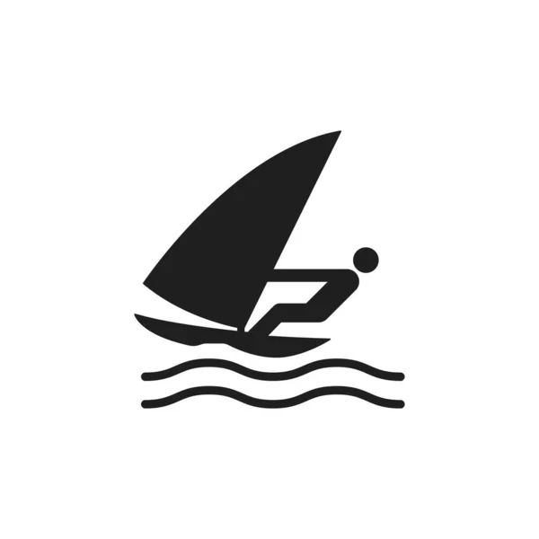 Windsurf Ikone Wasserfahrzeug Symbol Modernes Einfaches Vektor Symbol Für Website — Stockvektor