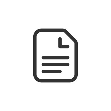 Dosya simgesi. Web sitesi tasarımı için modern, basit, vektör, simge, mobil uygulama, ui. Vektör İllüstrasyonu