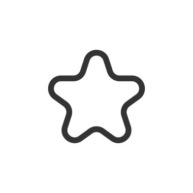 Yıldız ikonu. Web sitesi tasarımı için favori sembol, modern, basit, vektör, simge, mobil uygulama, ui. Vektör İllüstrasyonu