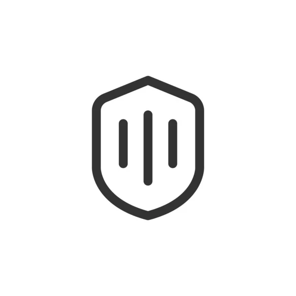 Ícone Escudo Símbolo Proteção Moderno Simples Vetor Ícone Para Design —  Vetores de Stock