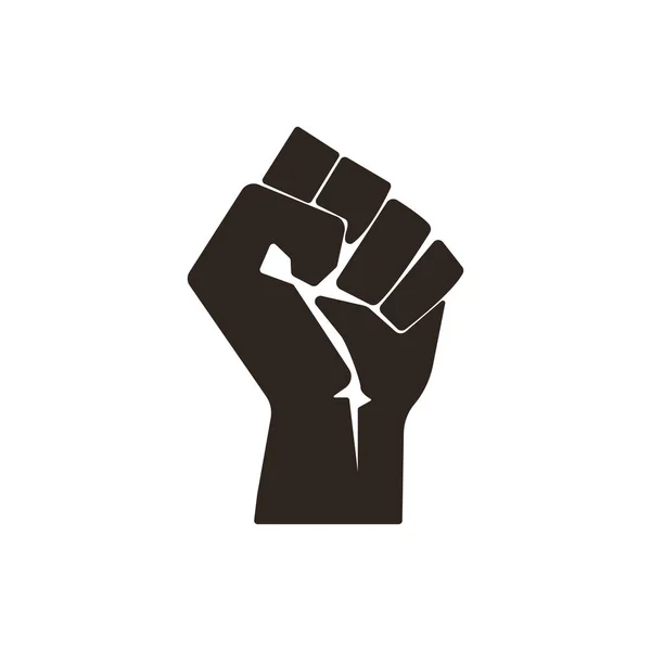 Black Lives Matter Hand Symbol Inglés Ilustración Vectorial — Vector de stock