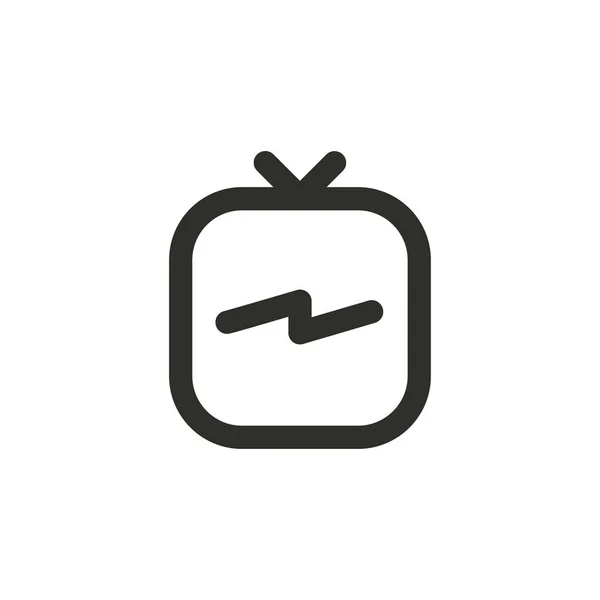 IGTV hat simgesi. Vektör İllüstrasyonu