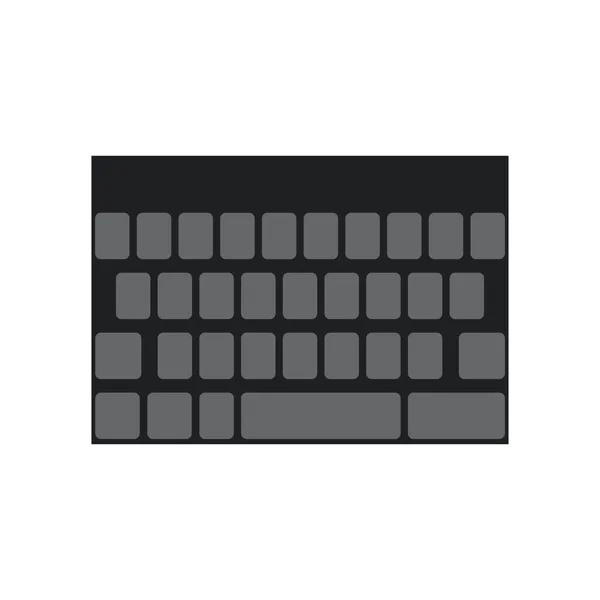 Teclado Smartphone Teclado Símbolo Moderno Simple Vector Icono — Archivo Imágenes Vectoriales