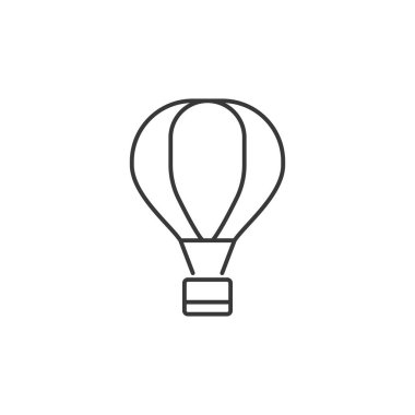 Sıcak Hava Balonu Modern Basit Vektör Simgesi