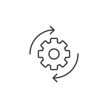 Vites simgesi. Web sitesi tasarımı için modern, basit, vektör simgesi ayarlanıyor, mobil uygulama, ui. Vektör İllüstrasyonu