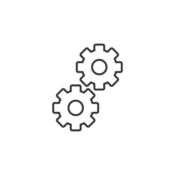 Gears Icon Settings Symbol Modern Simple Vector Icon Website Design — Stock Vector