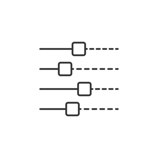 Icono Del Ecualizador Controlador Símbolo Moderno Simple Vector Icono Para — Vector de stock