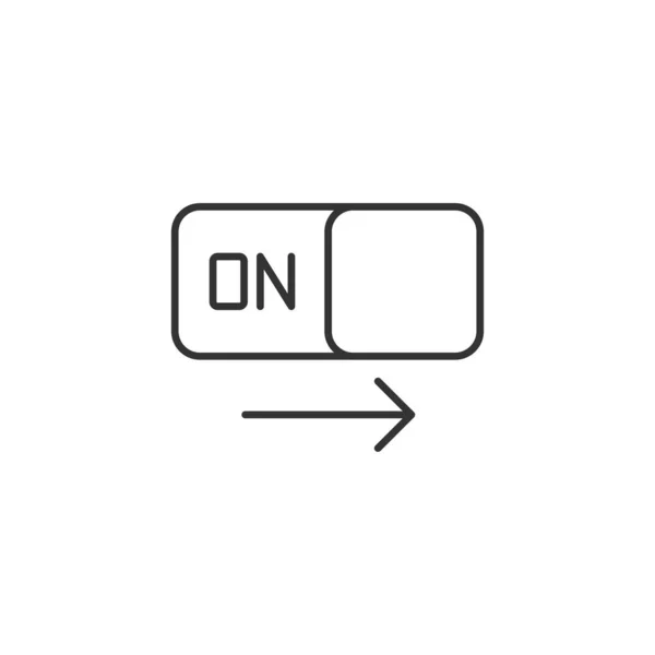 Encienda Icono Alternar Símbolo Moderno Simple Vector Icono Para Diseño — Archivo Imágenes Vectoriales