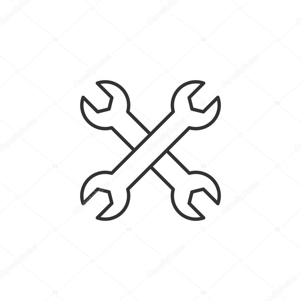 Wrenches icon. Tools symbol modern, simple, vector, icon for website design, mobile app, ui. Vector Illustration