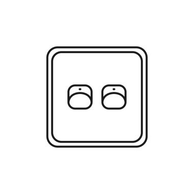 Işık düğmesi simgesi. Web sitesi tasarımı için modern, basit, vektör, simge değiştir, mobil uygulama, ui. Vektör İllüstrasyonu