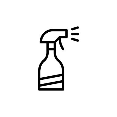 Sprey şişe ikonu. Dezenfeksiyon şişesi sembolü modern, basit, vektör, web sitesi tasarımı için simge, mobil uygulama, ui. Vektör İllüstrasyonu