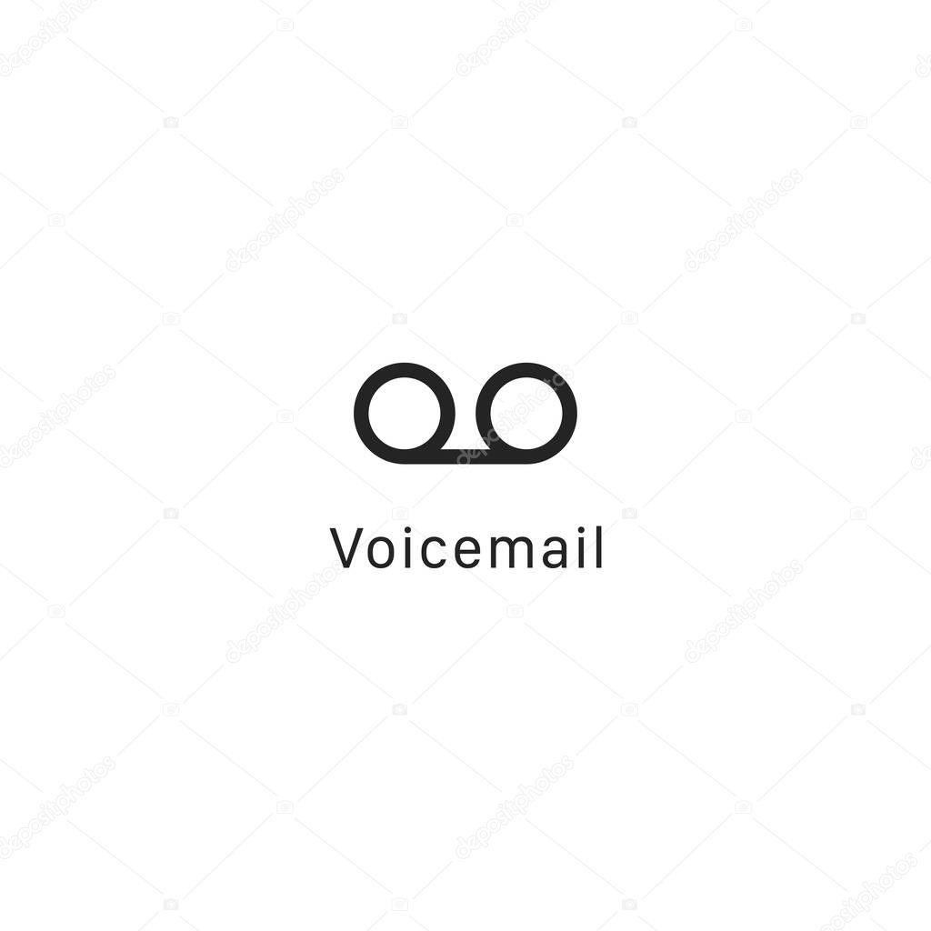 Voicemail icon. Voice message symbol modern, simple, vector, icon for website design, mobile app, ui. Vector Illustration