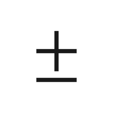 Artı eksi simge. İnternet sitesi tasarımı için modern, basit, vektör, simge, mobil uygulama, ui. Vektör İllüstrasyonu