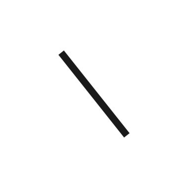 Kesik simgesi. İnternet sitesi tasarımı için modern, basit, vektör, simge, mobil uygulama, ui. Vektör İllüstrasyonu