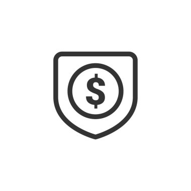 Dolar simgesi. Para sembolü modern, basit, vektör, web sitesi tasarımı için simge, mobil uygulama, ui. Vektör İllüstrasyonu