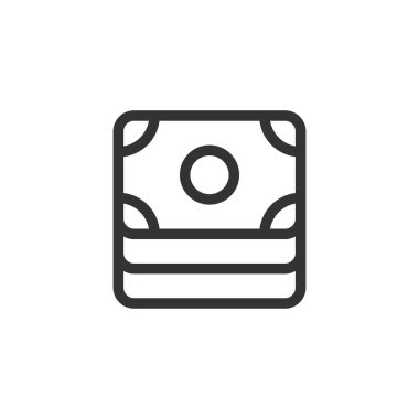 Para ikonu. Para sembolü modern, basit, vektör, web sitesi tasarımı için simge, mobil uygulama, ui. Vektör İllüstrasyonu